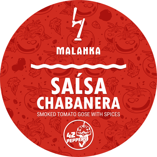 Smoked tomato gose with spices