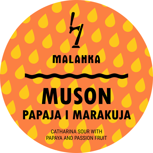 Catharina sour with Papaya and Passion Fruit
