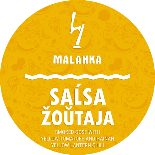 Smoked Gose with Yellow Tomatoes and Hainan Yellow Lantern Chili