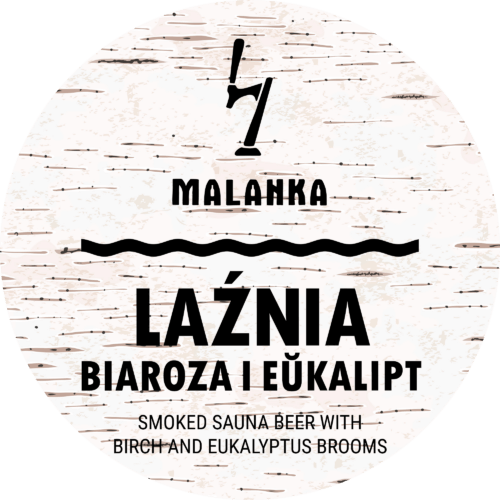 Smoked sauna beer with birch and eukalyptus brooms