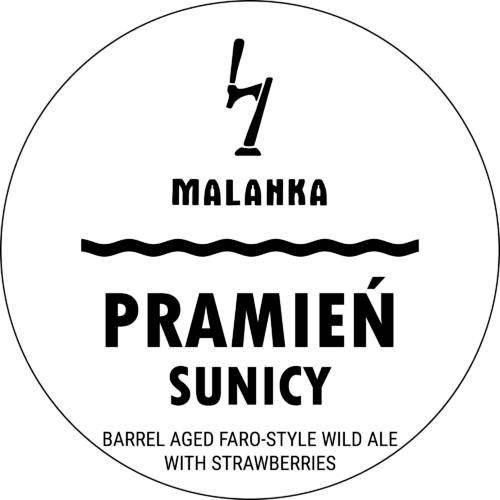 BARREL AGED FARO-STYLE WILD ALE WITH STRAWBERRIES