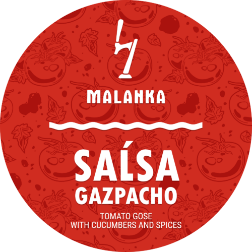 SMOKED TOMATO GOSE WITH CUCUMBERS AND SPICES