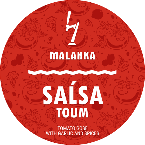 Tomato gose with garlic and spices