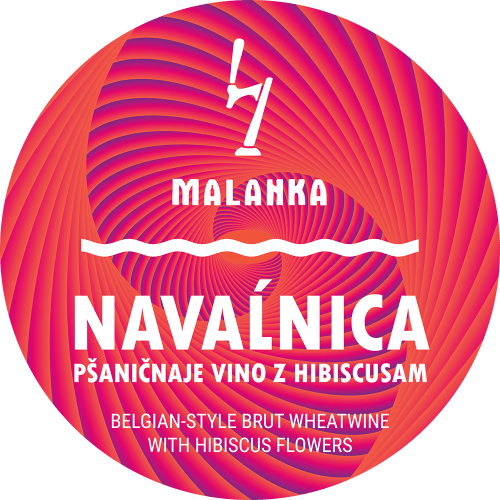 Belgian-style Brut Wheatwine with Hibiscus flowers